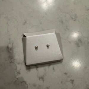 Classic White Pearl Earrings